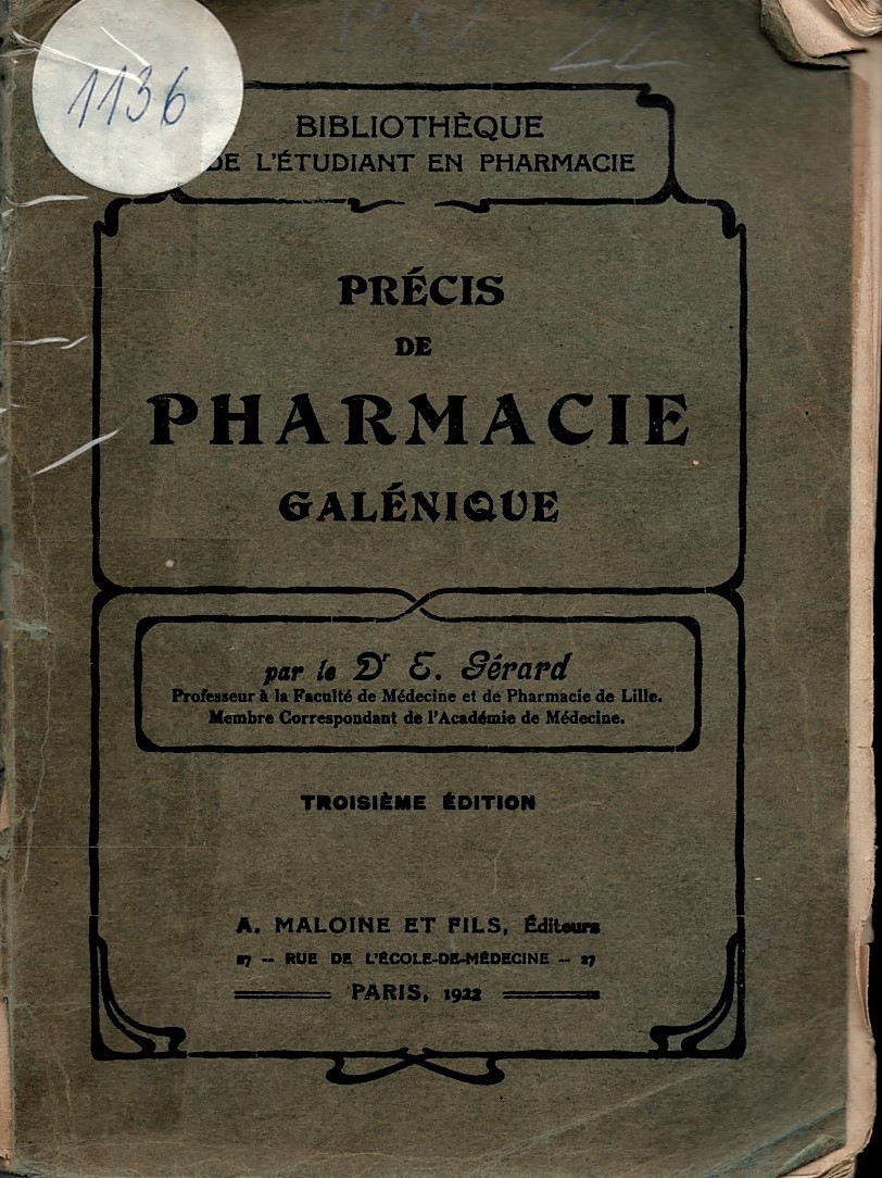  Precis de Pharmacie Galenique