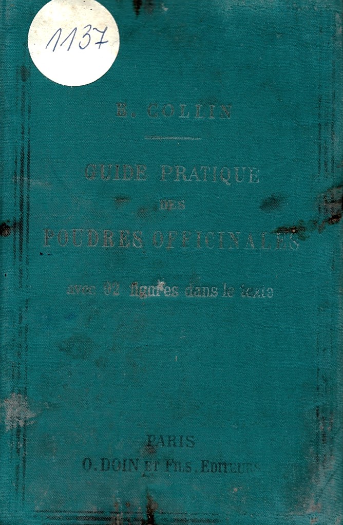  Guide pratique pour la determination des poudres officinales