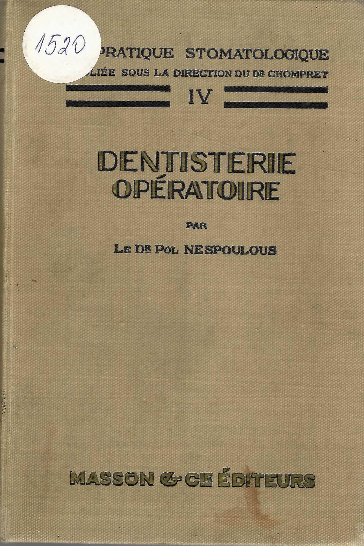   Dentisterie operatoire