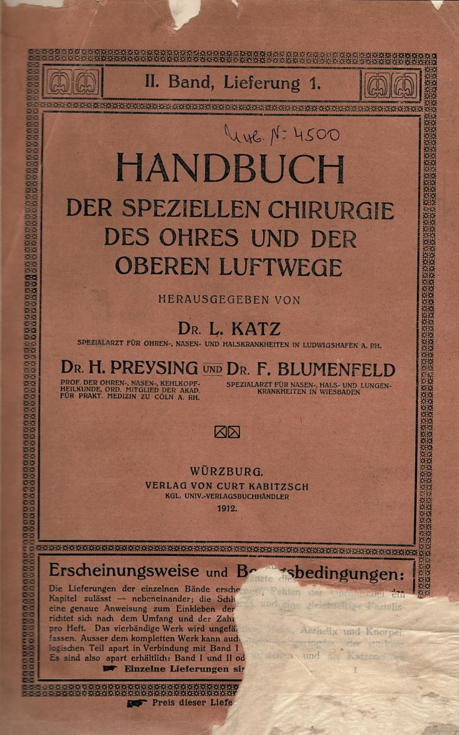  Handbuch der speciellen chirurgie des ohres  und der oberen  Luftwege  - b. II, 1