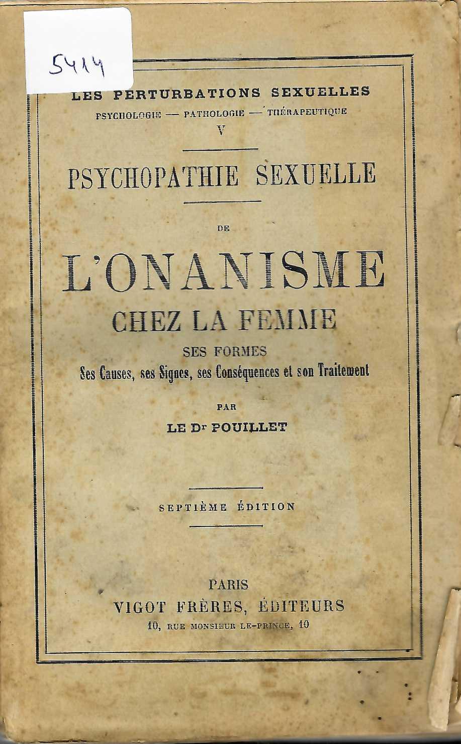   L'Onanisme chez la femme