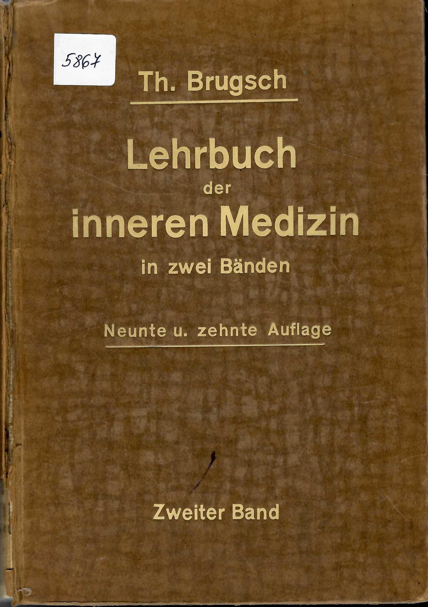   Lehrbuch der inneren Medizin, zweiter band