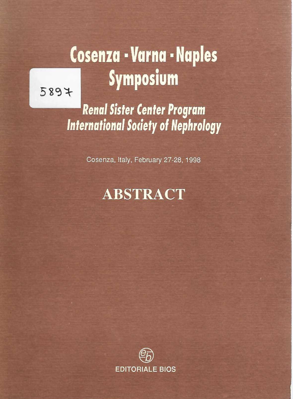  Symposium Renal Sister Center Program International Society of Nephrology, Abstract